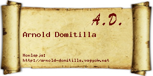 Arnold Domitilla névjegykártya